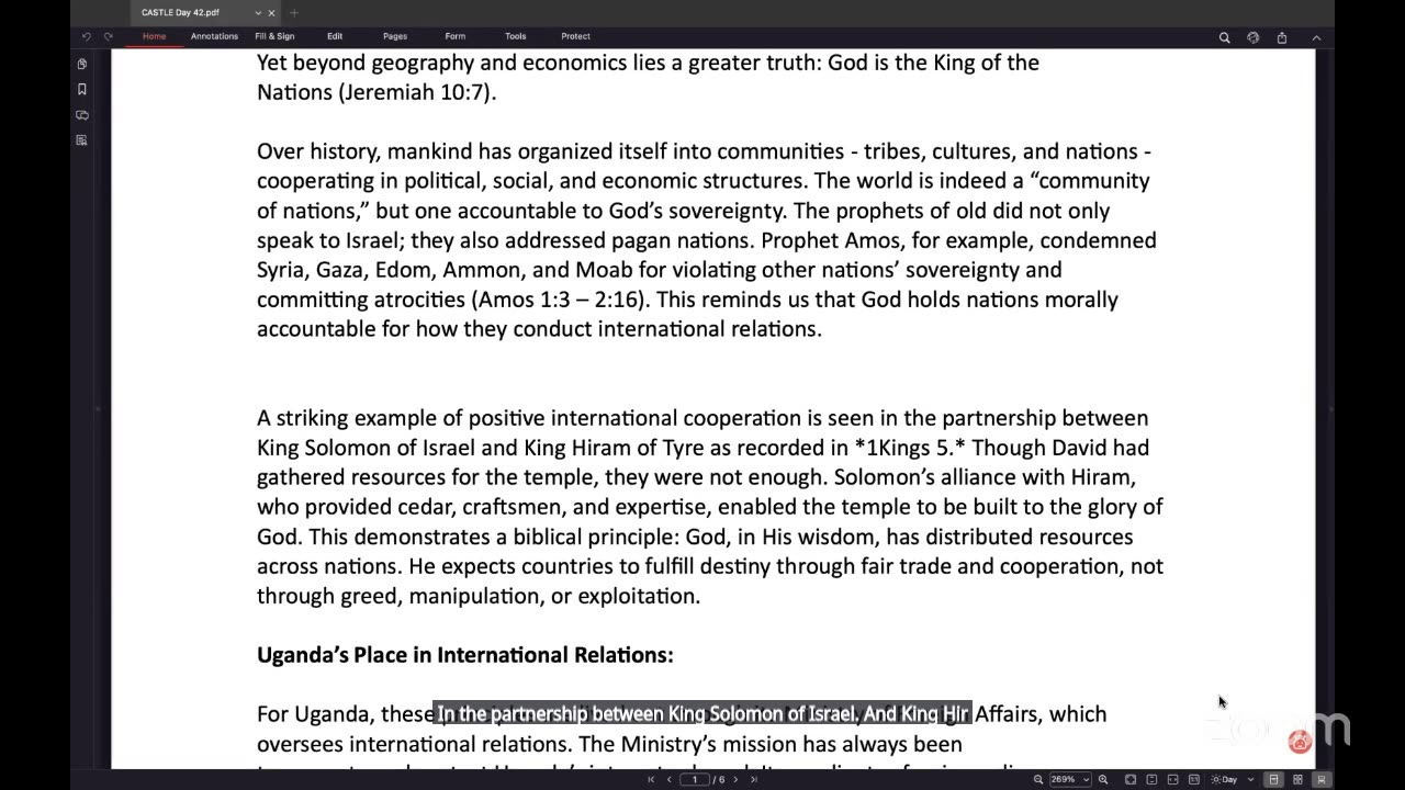 Day 42 – International Cooperation || CASTLE Intercessors