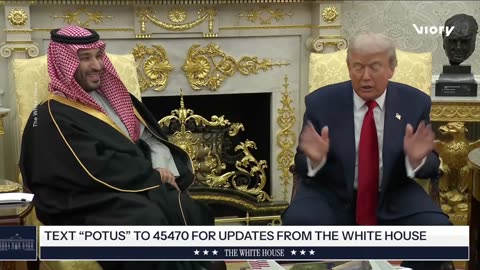 Trump to MBS: It’s an honour to be your friend, and I appreciate the investment of 1 trillion $