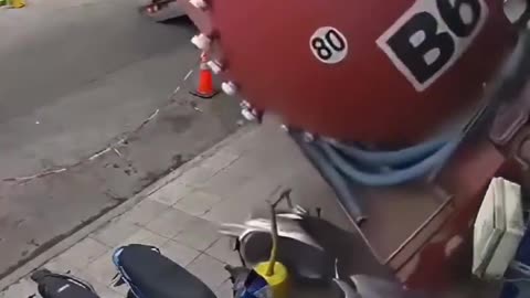 Sewage Truck Flip