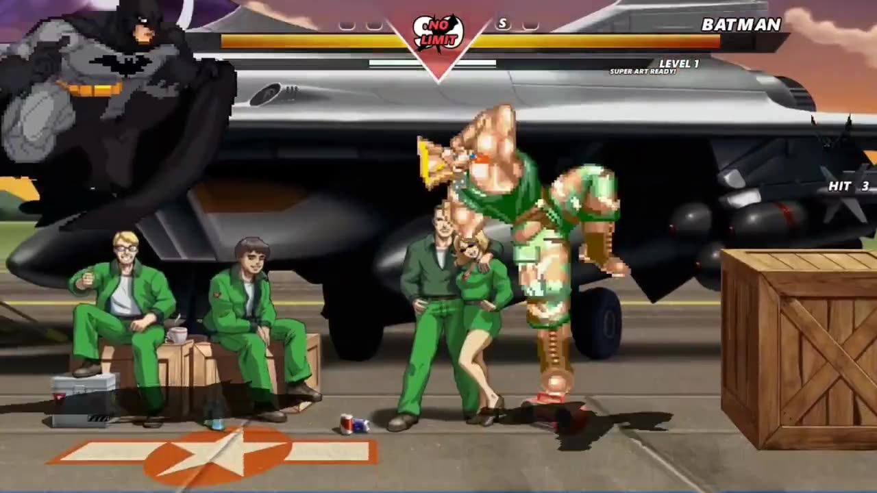 GUILE vs BATMAN - (Hardest AI)