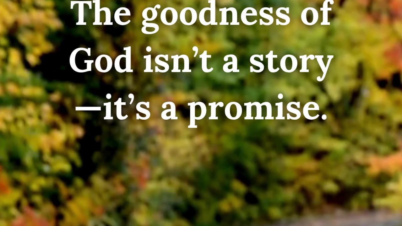 Even in the storm, His goodness stands strong.