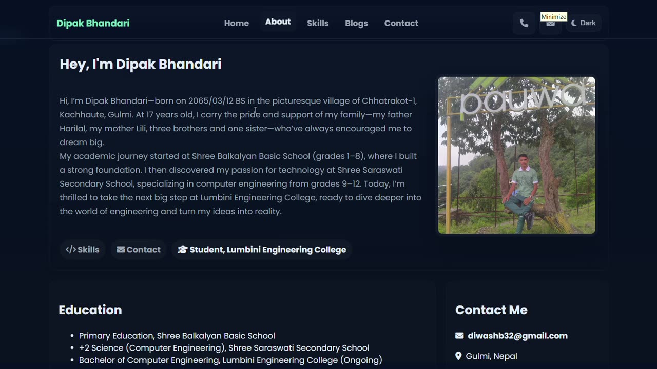 visit my portfolio || interesting idea to make website