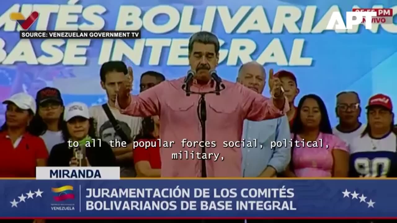 Nicolas Maduro sings Imagine by John Lennon