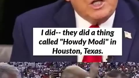 How trump describe PM Modi,