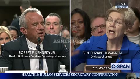 RFK Jr to Sen. Warren - "You are asking me to not sue pharmaceutical companies."