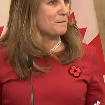 Friendly reminder that Chrystia Freeland is insane