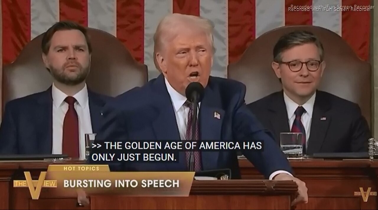 THE VIEW>COMMENTS ON THE DAY AFTER TRUMP'S ADDRESS TO JOINT CONGRESS - 14 mins.