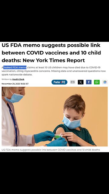 FDA Concealed Childhood COVID-19 Vaccine Deaths in Leaked Memo: Dr. McCullough™ Calls Cover-Up
