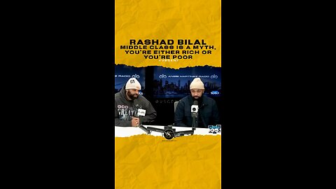 @rashadbilal Middle class is a myth, you’re either rich or you’re poor