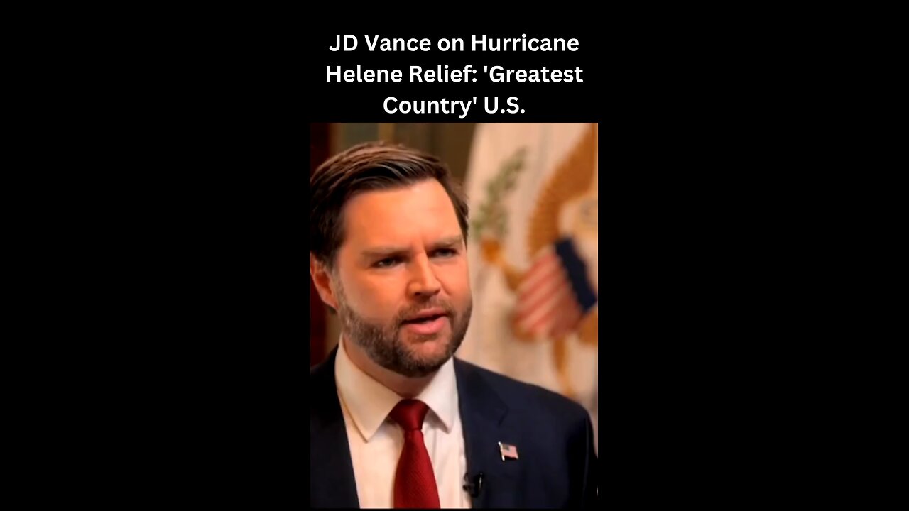 America’s Resilience: JD Vance on Hurricane Helene Relief efforts #trending #shorts #usa