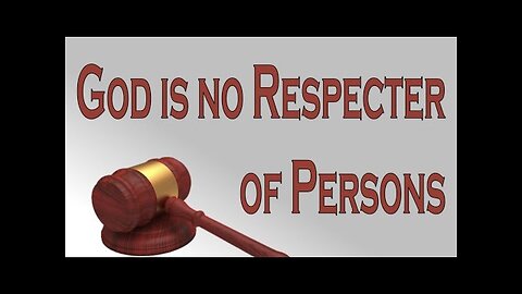 20190203 NO RESPECTER OF PERSONS - MINISTER DEREK HALLETT - SOUND THE TRUMPET MINISTRIES