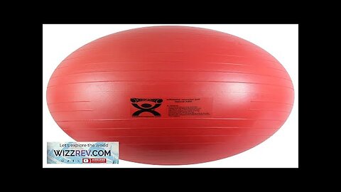 CanDo Inflatable Exercise Ball Red 42" Durable Extra Thick Non-Slip Stability Review