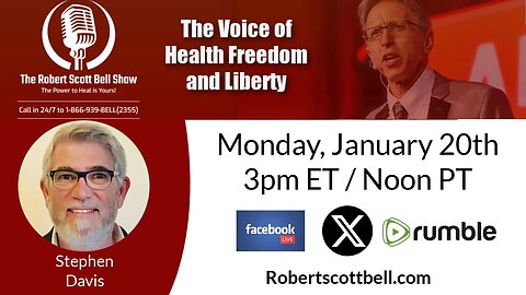Inauguration Day, Biden Pardons Fauci, Bird Flu Vaccine Push, Methylene Blue, Stephen Davis, Frequency Healing - The RSB Show 1-20-25