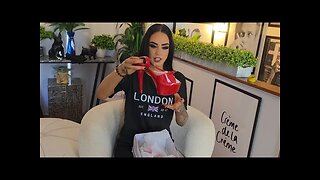 Rose Unboxes Shiny Red 6 Inch High Heel Platform Shoes With Quick Fasten Buckle and Open Toe