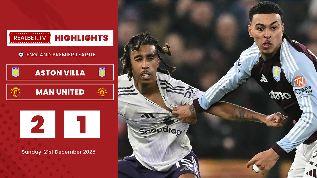 Aston Villa vs Manchester United Highlights