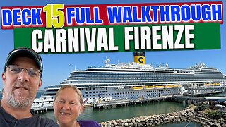 Carnival Firenze Public Deck 15 | Tall Man's Cruise Adventures