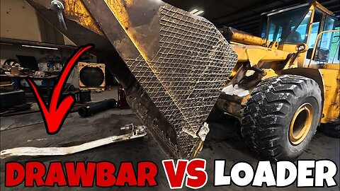 Can We BEND This Big Bud Drawbar Using a 50,000lb LOADER?!?