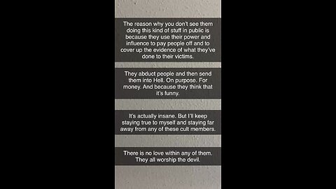 They do their misdeeds in private