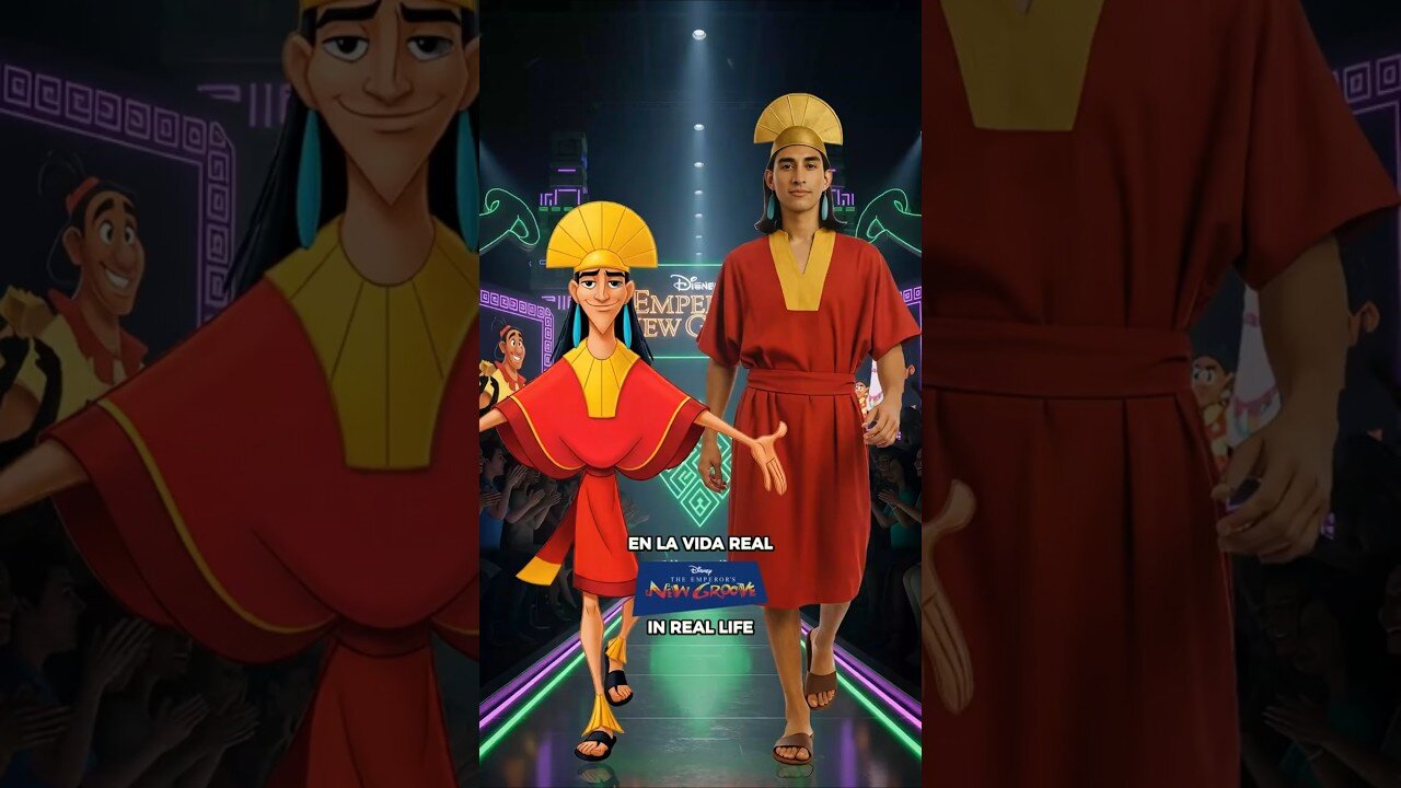 GROOVE IN LIVE ACTION! 😱🔥what do you think of this real-life version of The Emperor’s New Groove?
