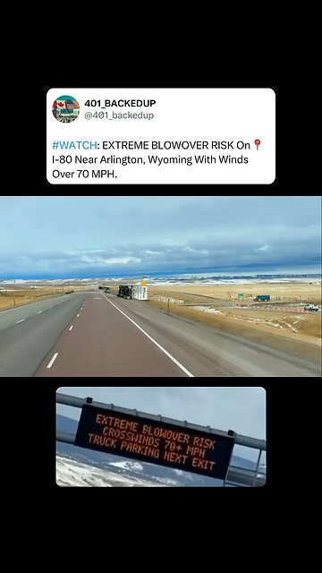 Extreme Winds In Wyoming USA