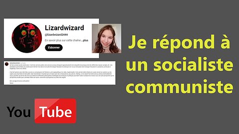 Je répond à un commentaire socialiste-communiste