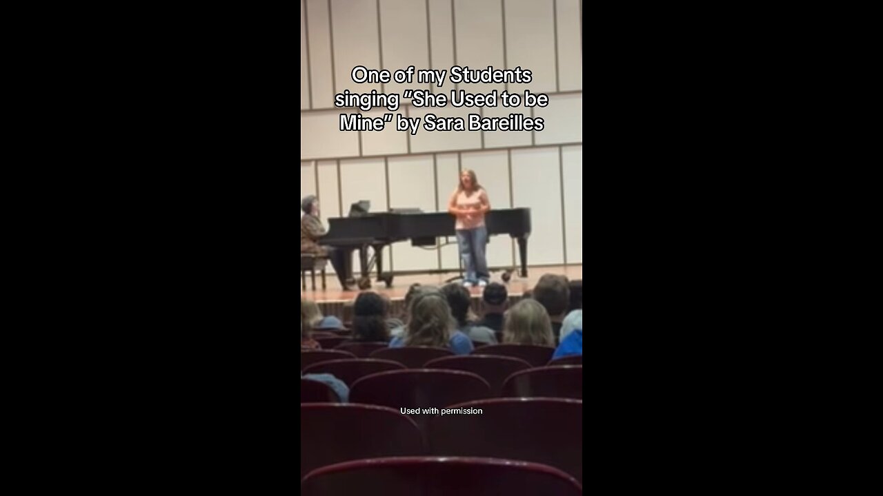 “She Used to be Mine“ sung by one of my students