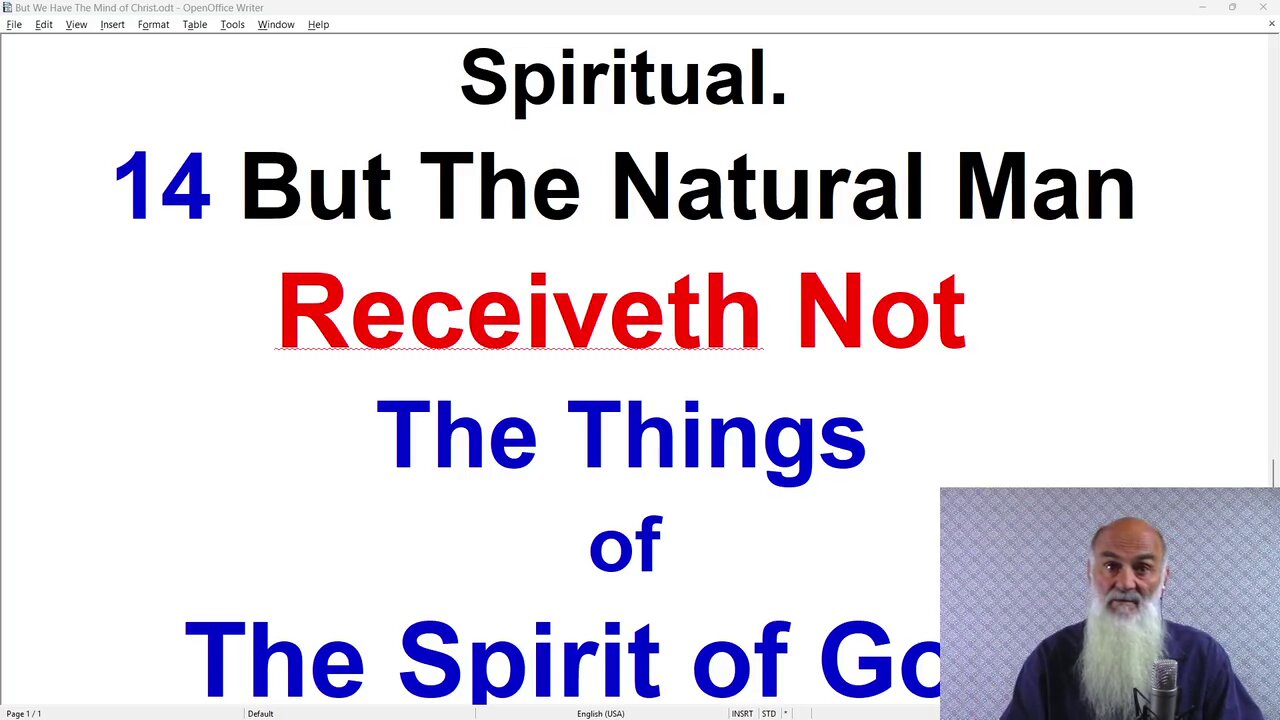 BUT WE HAVE THE MIND OF CHRIST ~ Pt. 2