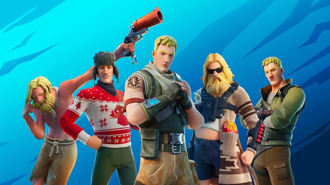 Ayeee just hanging out with my Fortnite crew