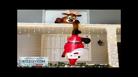 Joiedomi 8 FT Hanging Christmas Inflatables Decoration Christmas Inflatable Reindeer Review