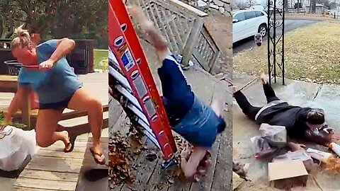 Hilarious Porch Slips and CCTV Fails | Complete Funny Videos