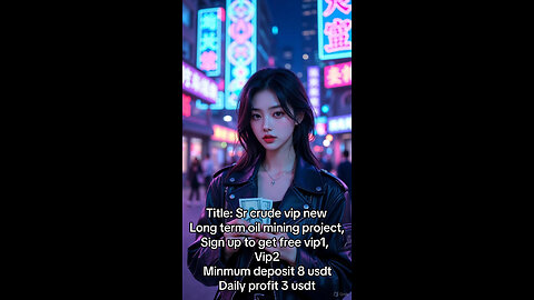 SR CRUDE new Long term legit mining project 💯 TRUSTED safe project