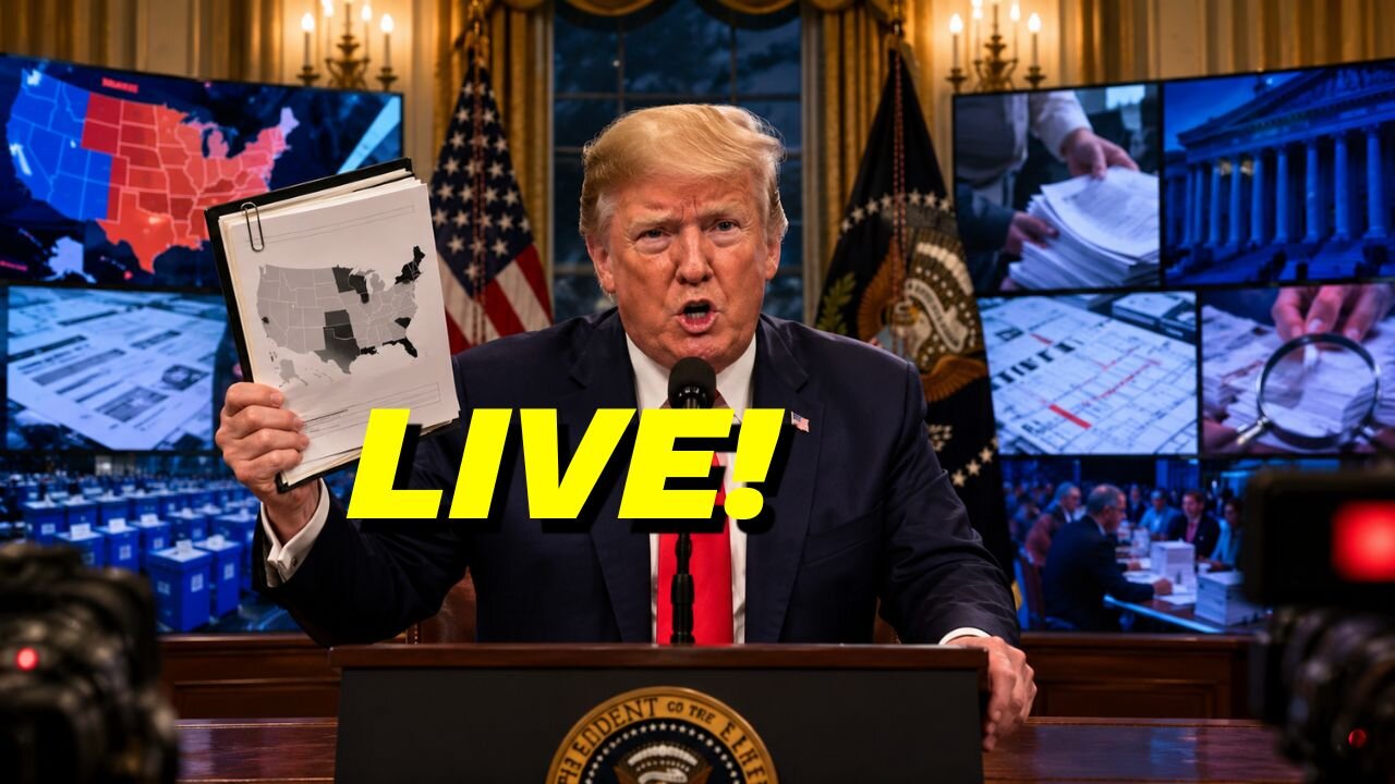 LIVE NOW! President Trump RELEASES Evidence of 2020 Election Fraud to the Nation!