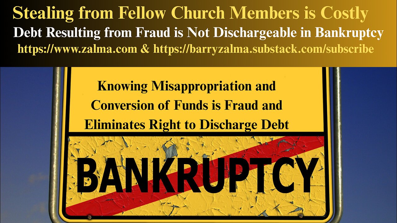 Stealing from Fellow Church Members is Costly