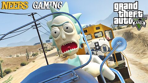 GTA 5 MODS _ RICK _ MORTY - HMS VICTORY - HOVER BIKE ( Funny Moments)