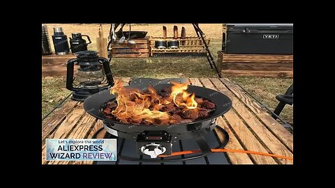 Modern Iron Art Fires Pit for Outdoor Heaters Camping Gas Furnace Portable Review