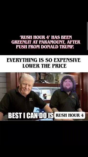 -"If anyone is not excited about Rush Hour 4, they are not MAGA!" Happy Thanksgiving