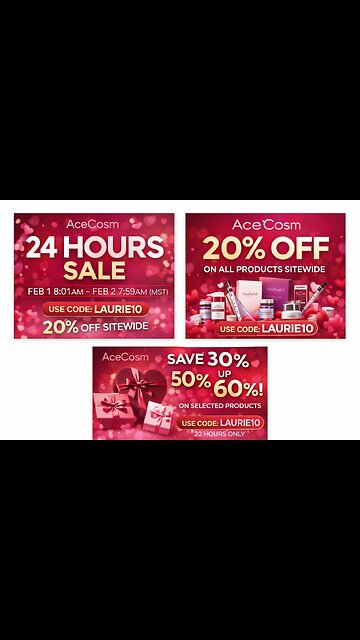 AceCosm Valentine’s Day Sale | 20% OFF Sitewide + Up To 60% OFF | Code LAURIE10