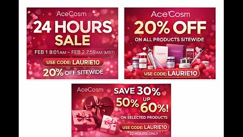 AceCosm Valentine’s Day Sale | 20% OFF Sitewide + Up To 60% OFF | Code LAURIE10