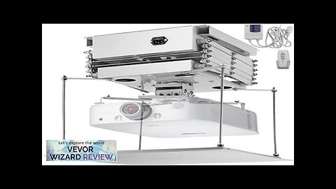 VEVOR Projector Bracket Motorized Lift Projector Lift with Remote Control Hidden 100CM Review