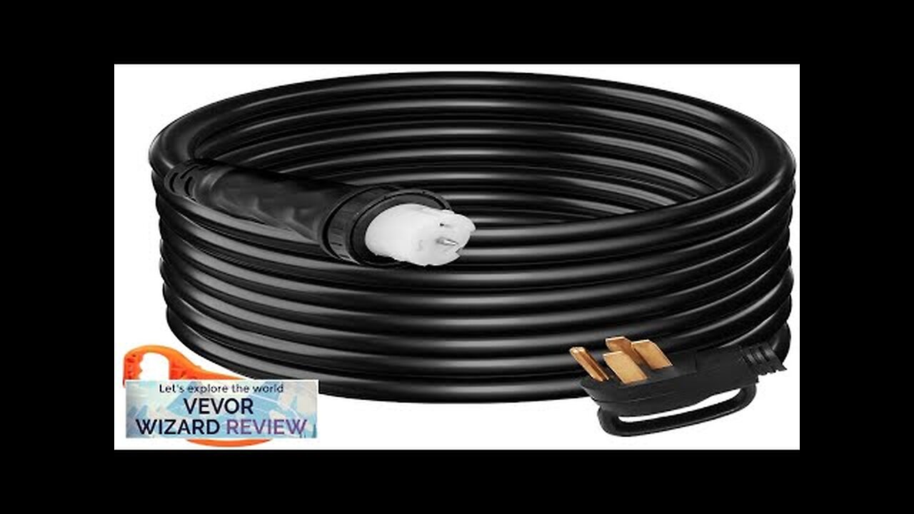 VEVOR 25Ft 50 Amp Generator Extension Cord STW 6/3 + 8/1 Generator Review