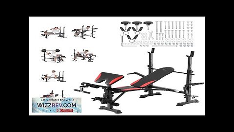 Weight Bench Sit up Bench for Home Gym Strength Training Adjustable Foldable Review