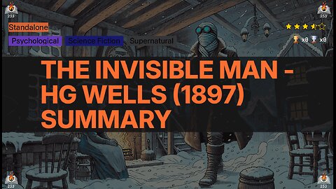 The Invisible Man - HG Wells (1897) Summary