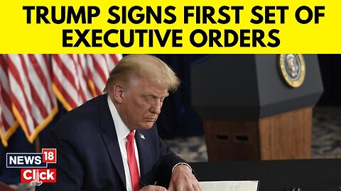 Trump News Trump Sworn In As 47th US President, Signs First Set Of Executive Actions N18G