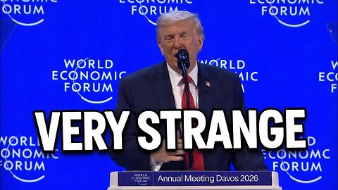 Trump's Speech At DAVOS Was VERY STRANGE...