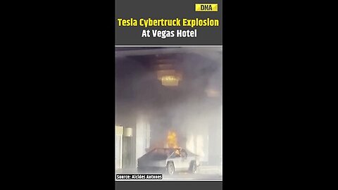 Tesla Cybertruck Explodes At Trump International Hotel In Las Vegas #teslacybertruck #elonmusk