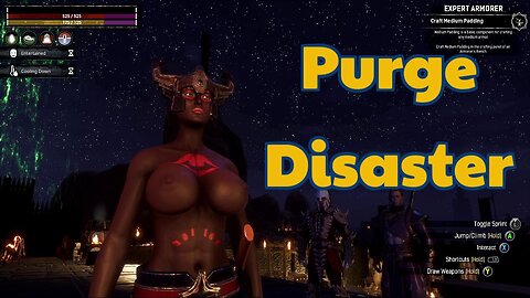 Conan Exiles farming Giant Spider and purge Disaster busty boobs Breast Expansion