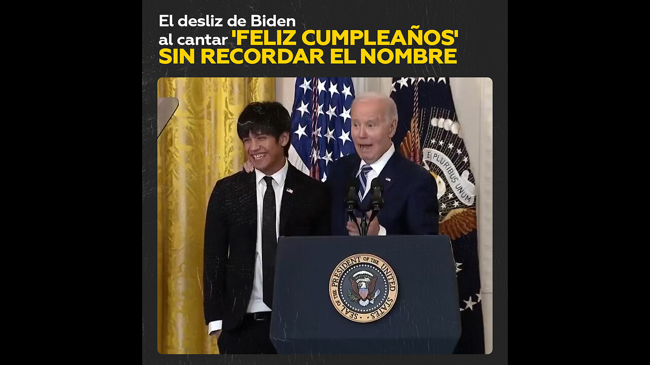 Biden olvida el nombre de un cumpleañero durante su aniversario