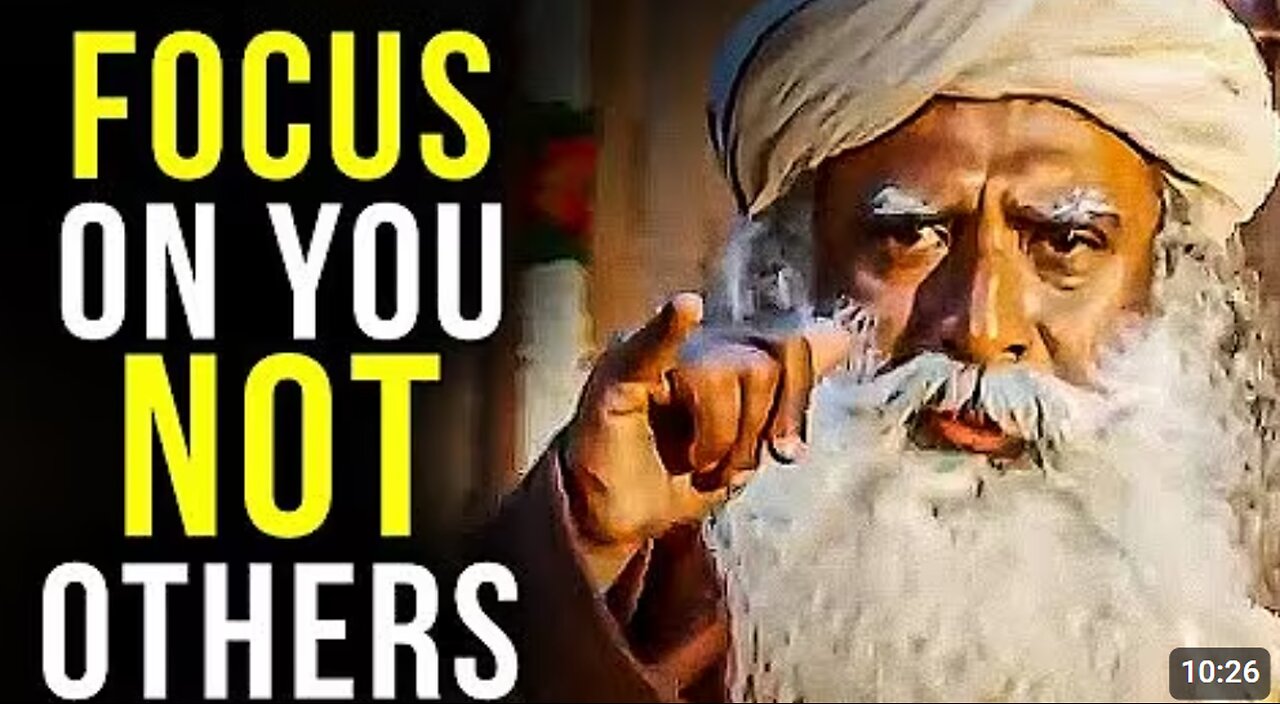 CONCENTRATE ON YOURSELF NOT OTHERS | Sadhguru's Life-Changing Speech!