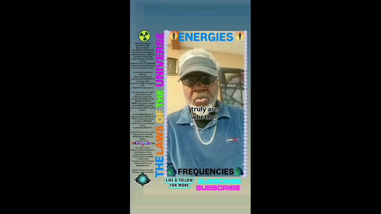 ▪︎ENERGIES AND FREQUENCIES/LAWS OF THE UNIVERSE▪︎