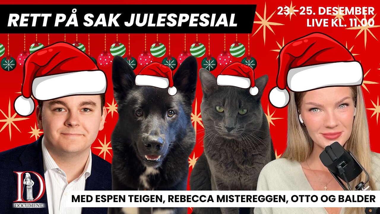 Rett på sak julespesial: 1. juledag 25. desember kl. 11 | LIVE